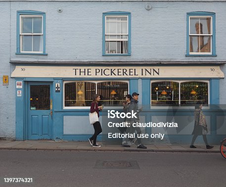 The Pickerel inn pub storefront in Cambridge