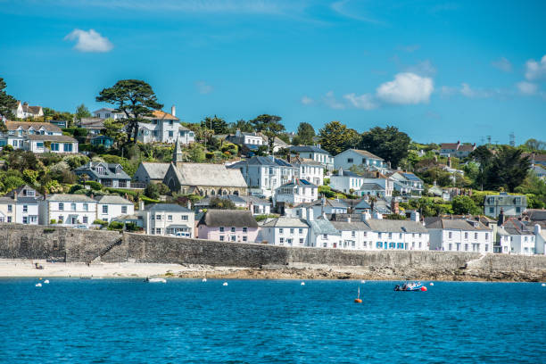 The picturesque village of St Mawes stock photo