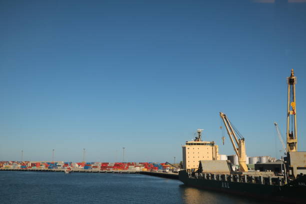The Port of Fremantle in Western Australia stock photo