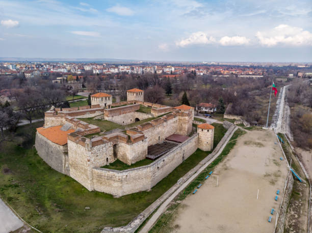 The preserved medieval fortress Baba Vida stock photo