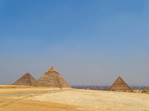 The Pyramids in Egypt stock photo