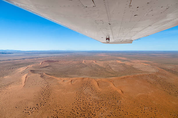 The Red Crater in Namibia stock photo