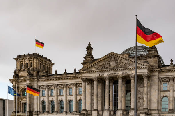 The Reichstag in Berlin, Germany stock photo
