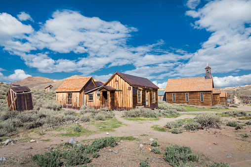 The remnants of the wildest city in the Wild West. Bodie Ghost Town in California, USA.