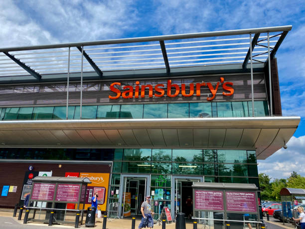The retail shop of sainsbury's in London. London,UK- 