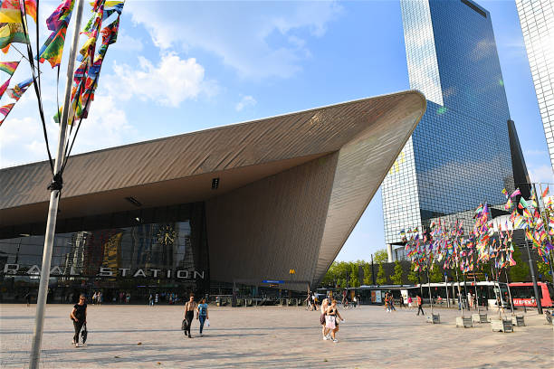 The Rotterdam Centraal Railway Station Building.