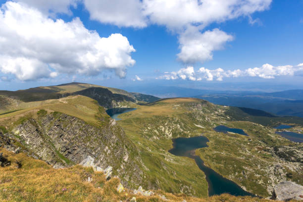 The Seven Rila Lakes, Rila Mountain, Bulgaria stock photo