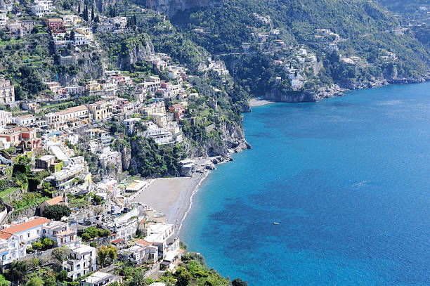The small village of Positano. Amalfi coast, Italy. stock photo