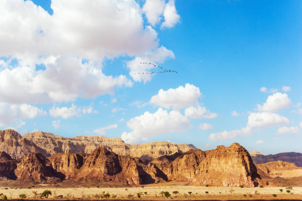 The southern Israel. Ancient mountains stock photo