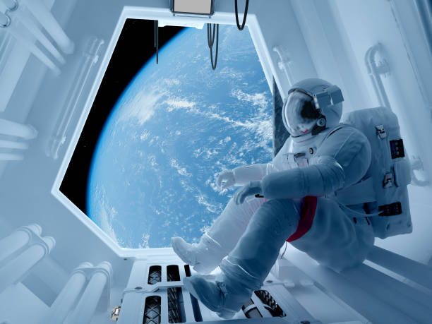 The space station stock photo