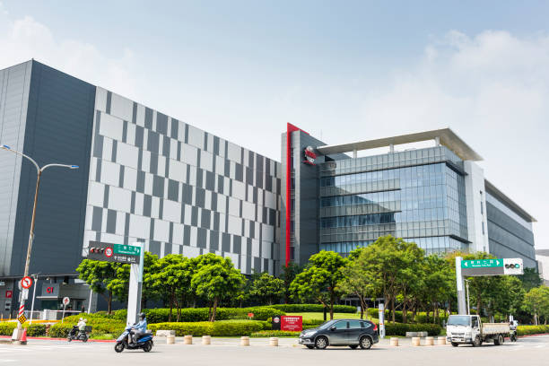 The Taiwan Semiconductor Manufacturing Company (TSMC) plant. stock photo