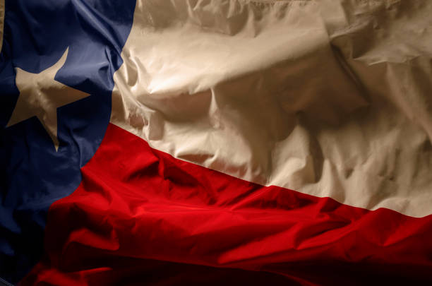 The Texas state flag stock photo