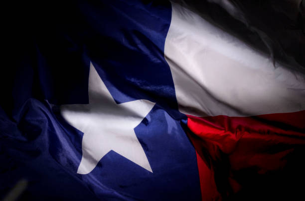 The Texas state flag stock photo