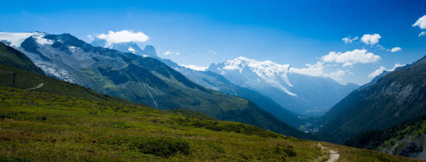 The Tour du Mont Blanc Trail stock photo