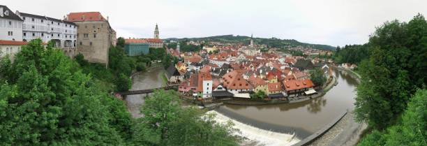 the town of Český Krumlov in the south of the Czech Republic stock photo