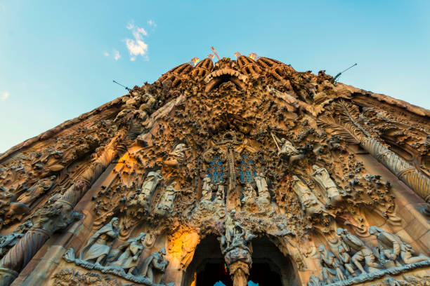 The unfinished Sagrada Família basílica of Antoni Gaudí, Barcelona