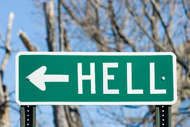 The Way to Hell stock photo