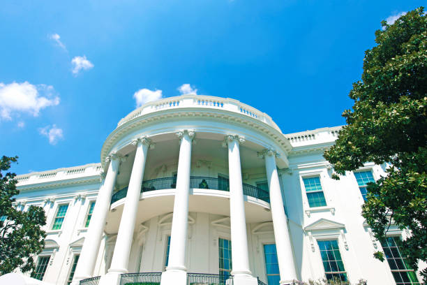The White House Washington DC stock photo