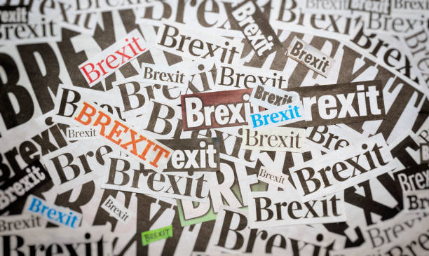 The word Brexit in newspaper style The word Brexit in newspaper style for background brexit stock pictures, royalty-free photos & images