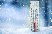 istock Thermometer on snow shows low temperatures - zero. Low temperatures in degrees Celsius and fahrenheit. Cold winter weather - zero celsius thirty two farenheit 868098786