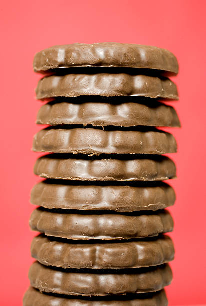 Thin Mints stack stock photo