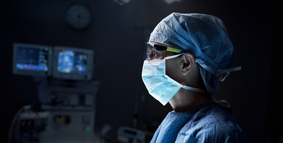 Shot of a surgeon in an operating room