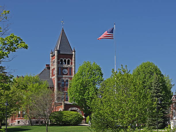 Thompson Hall -University of  New Hampshire stock photo
