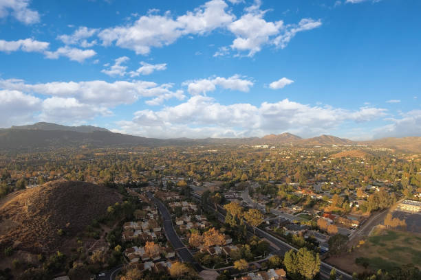 Thousand Oaks California Suburban Landscape stock photo