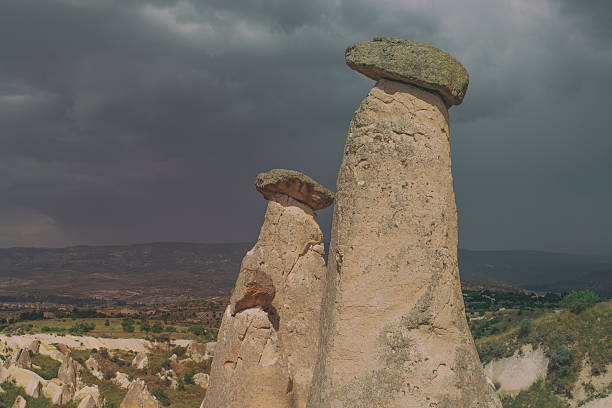 Three Beauties Cappadocia Sandstone formations in Üçgüzeller, Göreme, Capadocia. asian beauties stock pictures, royalty-free photos & images