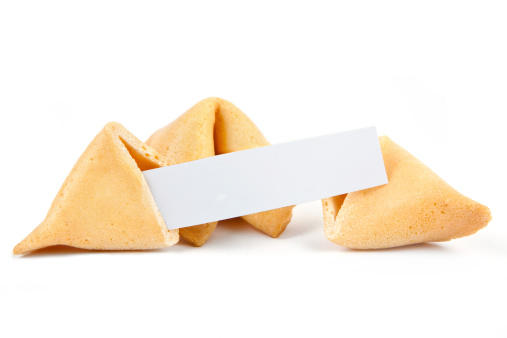 Chinese Fortune Cookie with blank paper