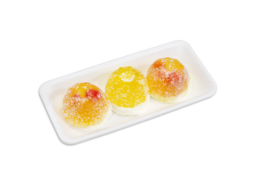 Download Three Yellow Fruit Jelly Candies In A Plastic Tray Stock Photo Download Image Now Istock Yellowimages Mockups