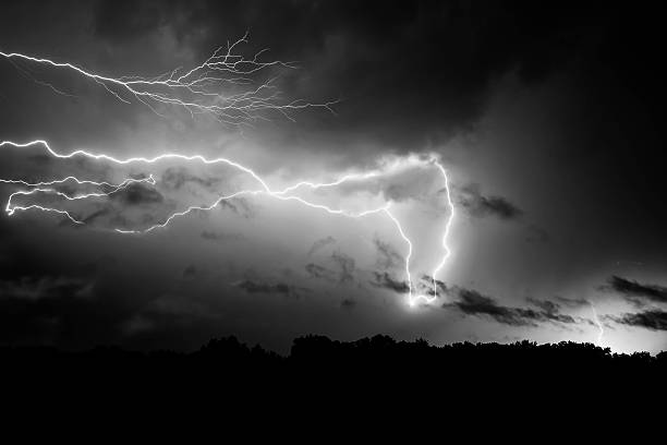 Black And White Lightning Stock Photos, Pictures & Royalty-Free Images ...