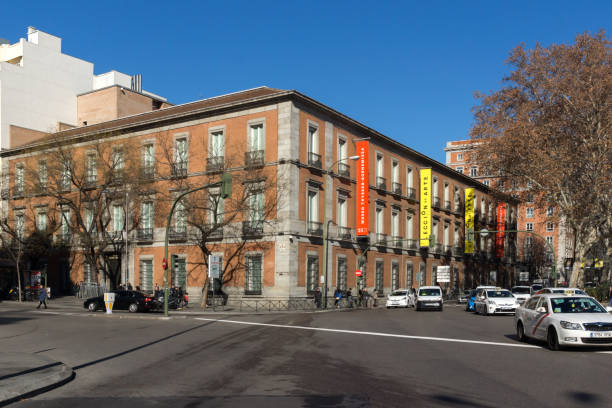 Thyssen Bornemisza Museum in City of Madrid stock photo