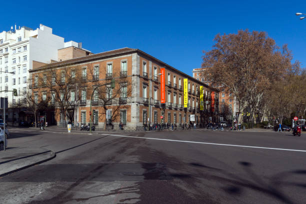 Thyssen Bornemisza Museum in City of Madrid, Spain stock photo