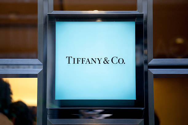Tiffany & Co sign stock photo