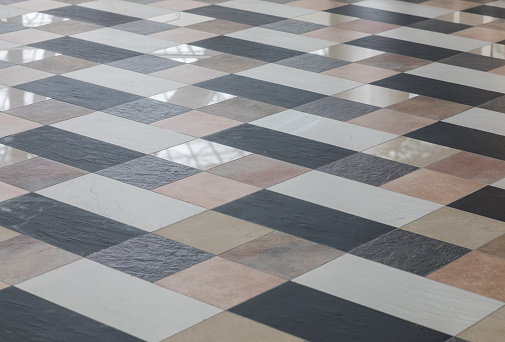 tiled mosaic floor