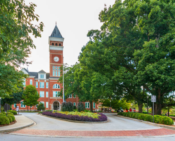 Tillman Hall on the Clemson University campus stock photo