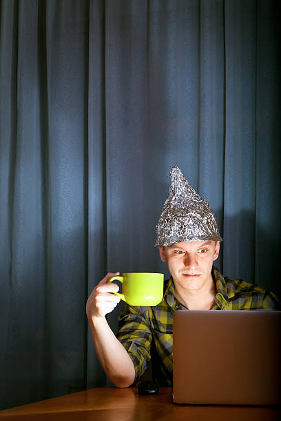 tinfoil-hat-against-mass-media-picture-id491246609