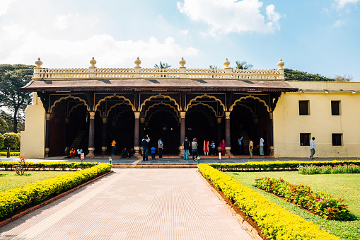 Bangalore, India - January 1, 2018 : Tipu Sultan's Summer Palace