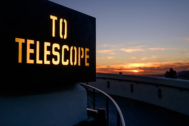 To Telescope stock photo