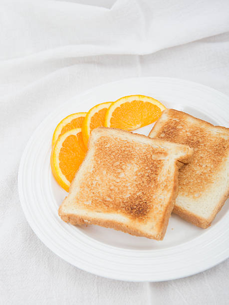 Toast no butter stock photo