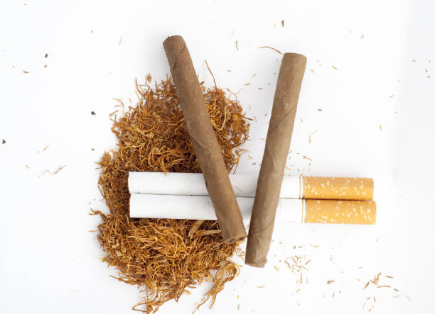 tobacco,cigarillo , addiction concept stock photo