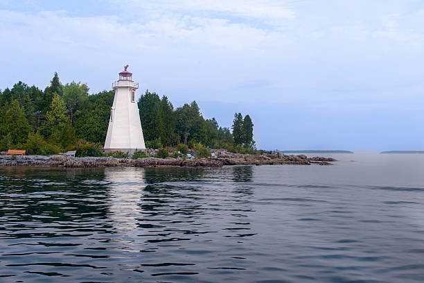 Tobermory Lighthouse Georgian Bay,Tobermory, Ontario, Canada bruce springsteen stock pictures, royalty-free photos & images
