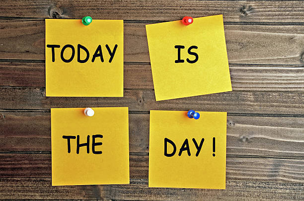 Today is the day! stock photo