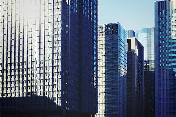 東京、ビルグループ - 丸の内 ストックフォトと画像