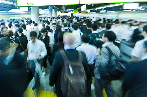 東京のラッシュアワー - 通勤 ストックフォトと画像