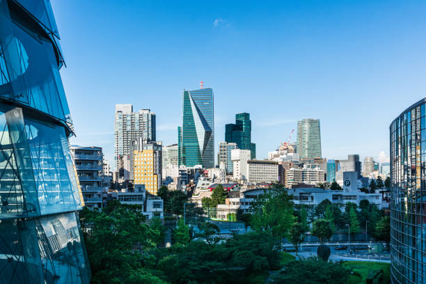 Tokyo Skyline, Tokyo, Japan stock photo