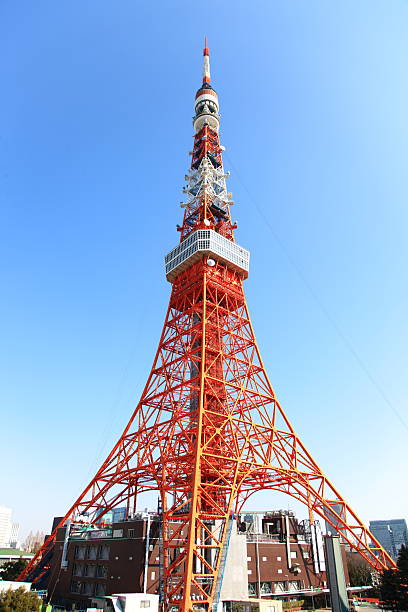 東京タワー,東京,日本 - 港区 東京タワー ストックフォトと画像
