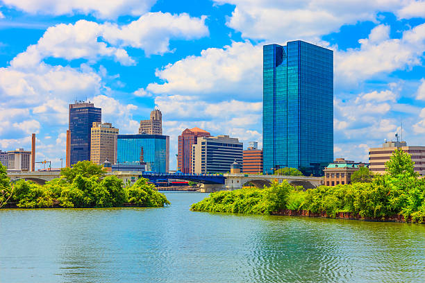 Toledo Ohio skyline stock photo