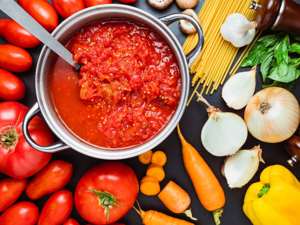 Tomato sauce stock photo